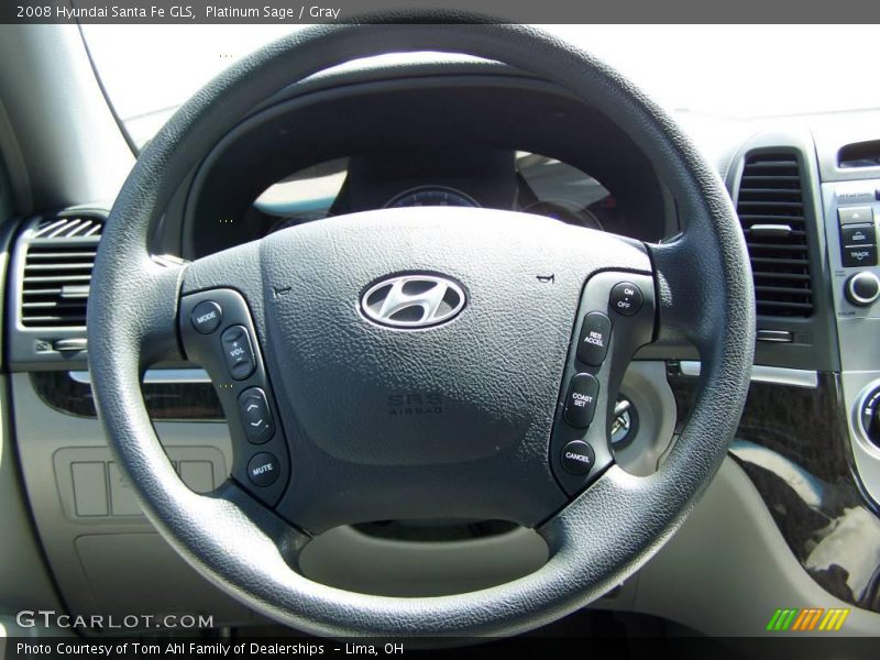 Platinum Sage / Gray 2008 Hyundai Santa Fe GLS