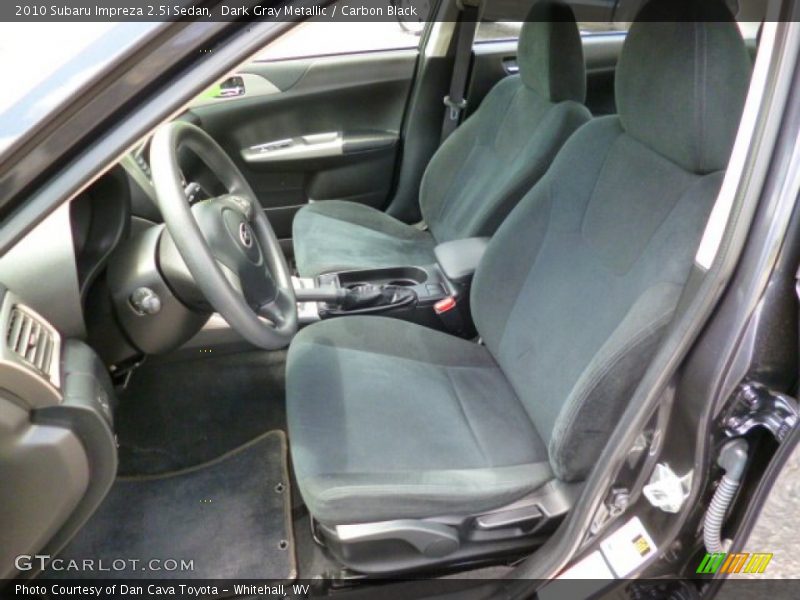 Dark Gray Metallic / Carbon Black 2010 Subaru Impreza 2.5i Sedan