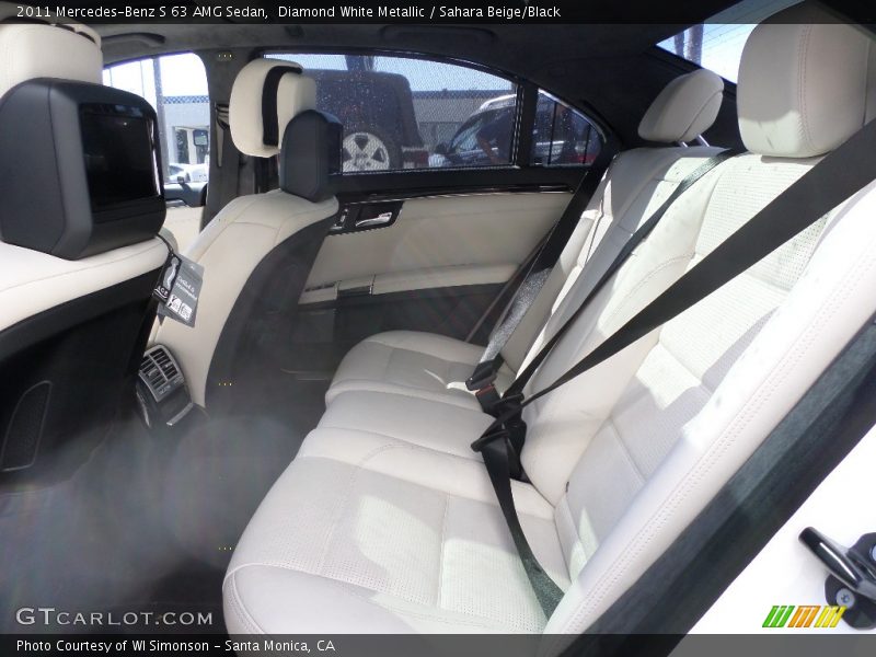 Rear Seat of 2011 S 63 AMG Sedan