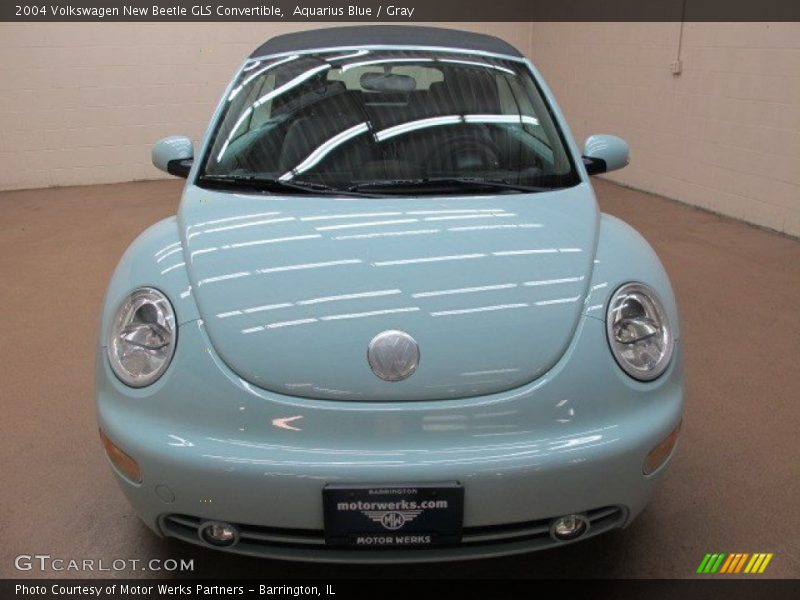 Aquarius Blue / Gray 2004 Volkswagen New Beetle GLS Convertible