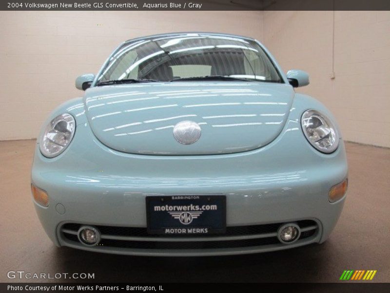 Aquarius Blue / Gray 2004 Volkswagen New Beetle GLS Convertible