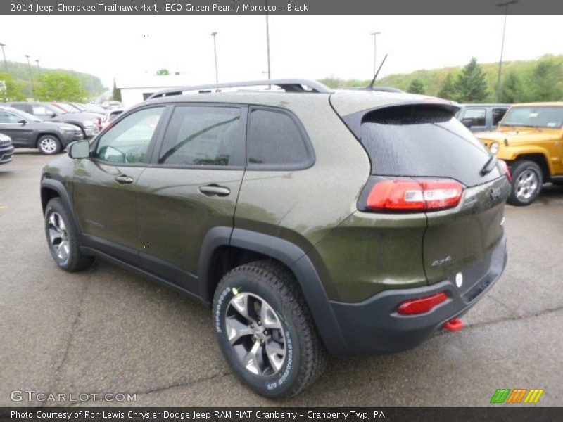 ECO Green Pearl / Morocco - Black 2014 Jeep Cherokee Trailhawk 4x4