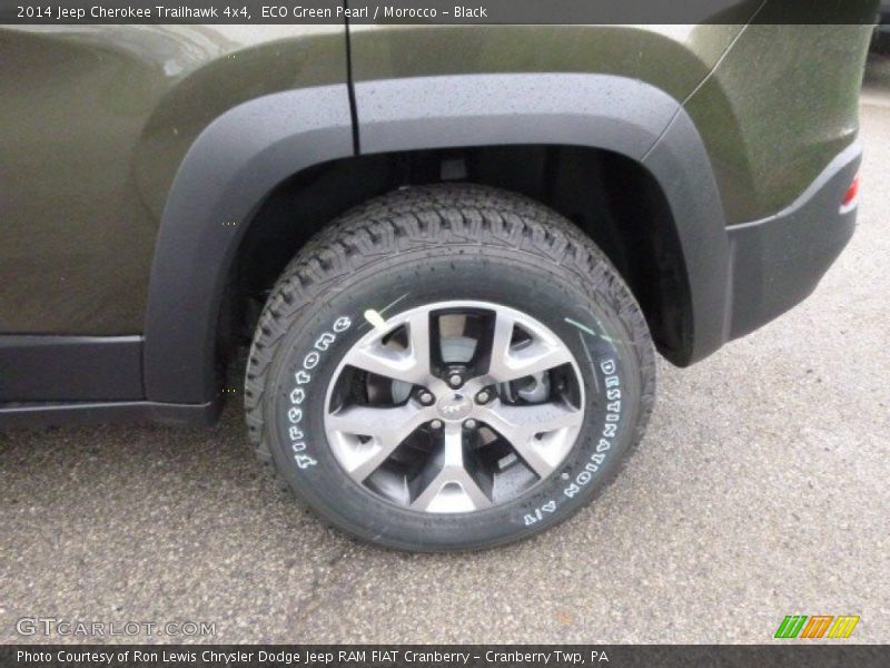ECO Green Pearl / Morocco - Black 2014 Jeep Cherokee Trailhawk 4x4