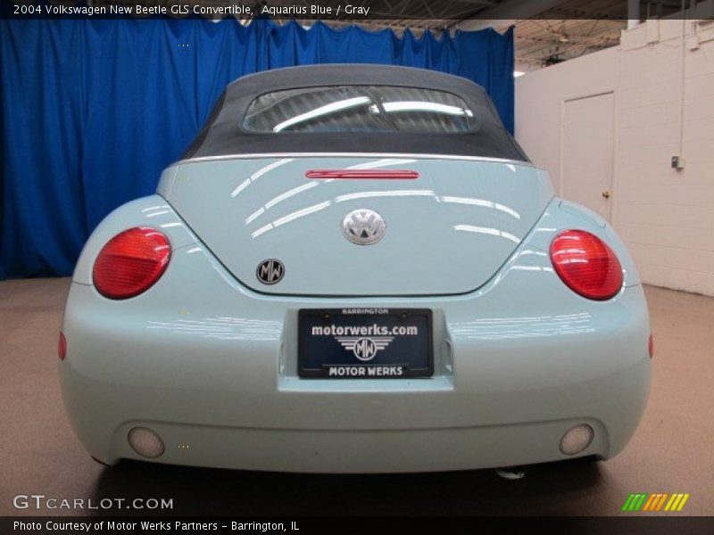 Aquarius Blue / Gray 2004 Volkswagen New Beetle GLS Convertible