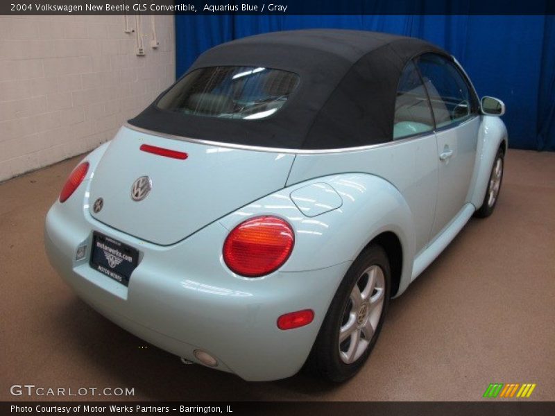 Aquarius Blue / Gray 2004 Volkswagen New Beetle GLS Convertible