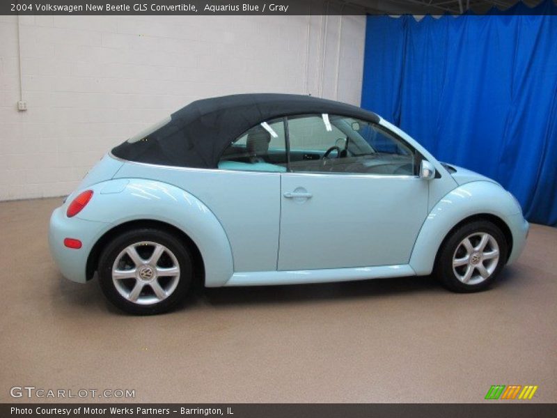 Aquarius Blue / Gray 2004 Volkswagen New Beetle GLS Convertible