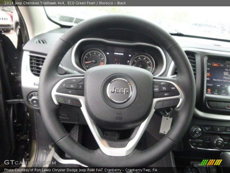 ECO Green Pearl / Morocco - Black 2014 Jeep Cherokee Trailhawk 4x4
