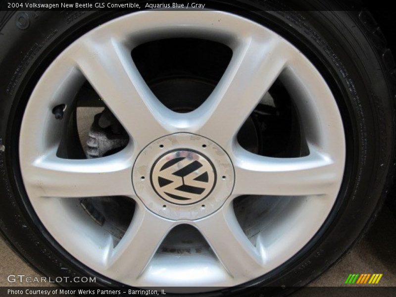 Aquarius Blue / Gray 2004 Volkswagen New Beetle GLS Convertible