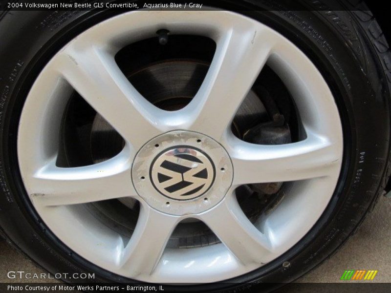 Aquarius Blue / Gray 2004 Volkswagen New Beetle GLS Convertible