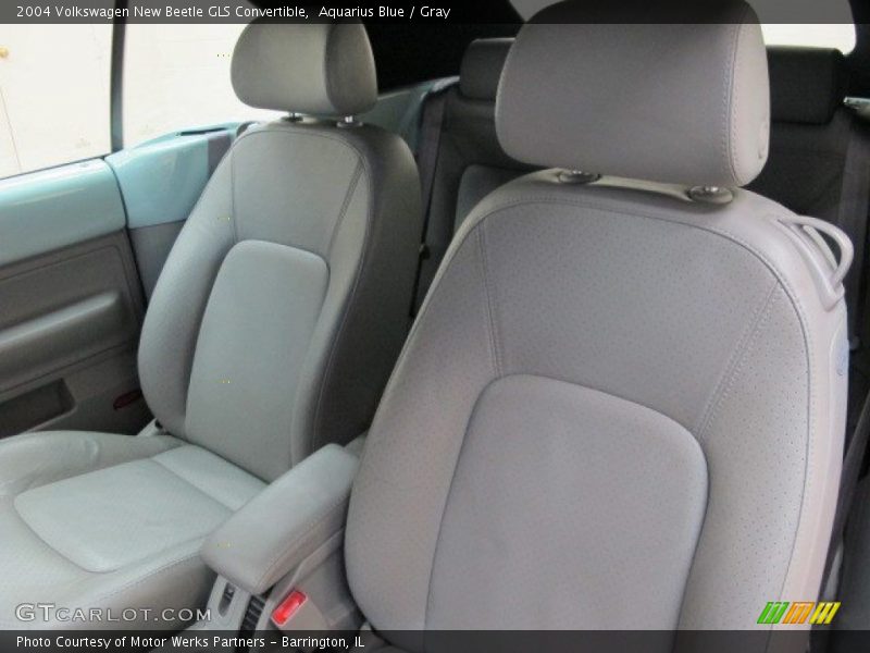 Aquarius Blue / Gray 2004 Volkswagen New Beetle GLS Convertible