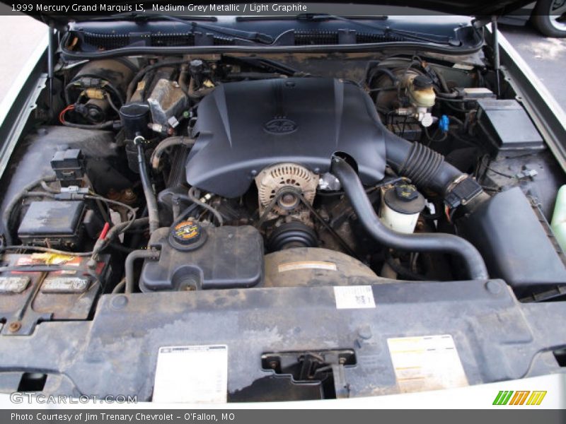Medium Grey Metallic / Light Graphite 1999 Mercury Grand Marquis LS