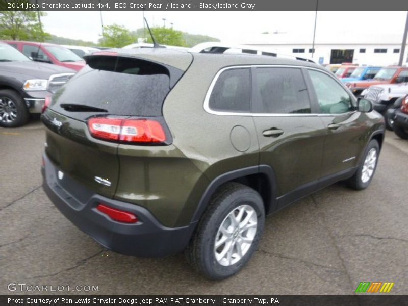 ECO Green Pearl / Iceland - Black/Iceland Gray 2014 Jeep Cherokee Latitude 4x4