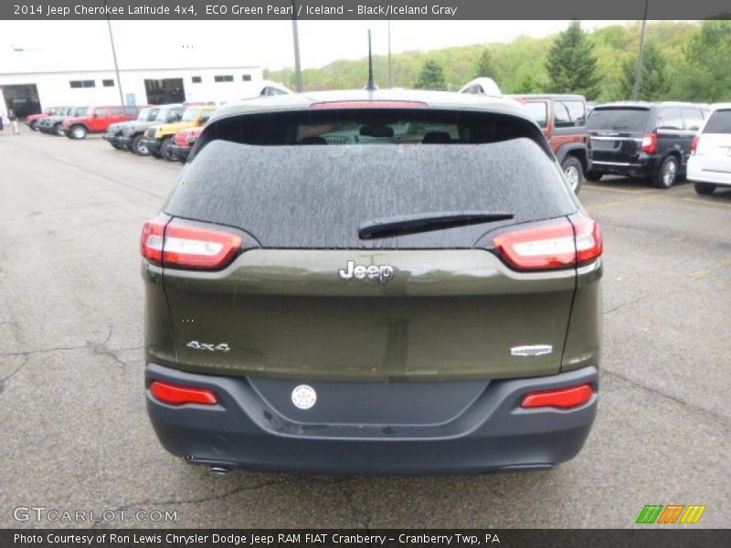 ECO Green Pearl / Iceland - Black/Iceland Gray 2014 Jeep Cherokee Latitude 4x4