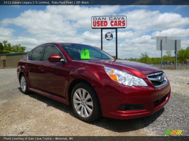 Ruby Red Pearl / Off-Black 2011 Subaru Legacy 2.5i Limited