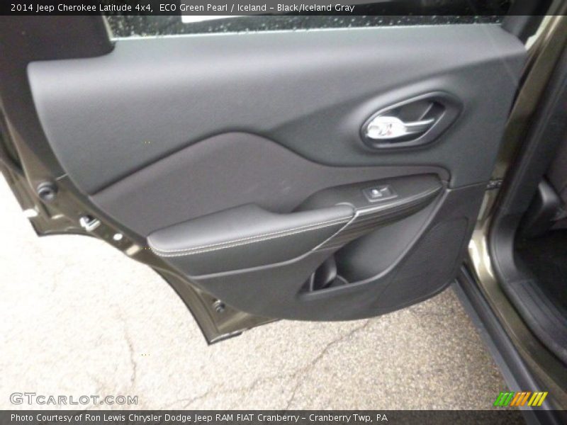 ECO Green Pearl / Iceland - Black/Iceland Gray 2014 Jeep Cherokee Latitude 4x4