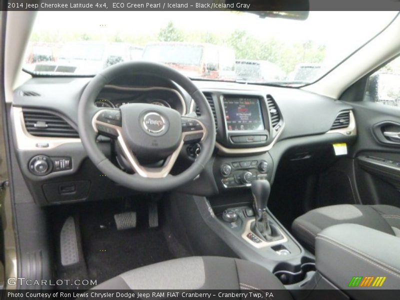 ECO Green Pearl / Iceland - Black/Iceland Gray 2014 Jeep Cherokee Latitude 4x4