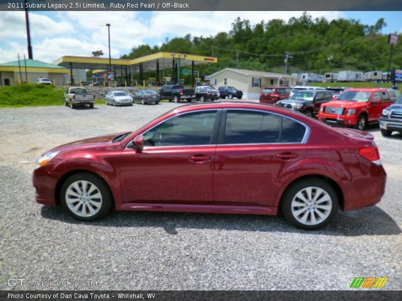 Ruby Red Pearl / Off-Black 2011 Subaru Legacy 2.5i Limited