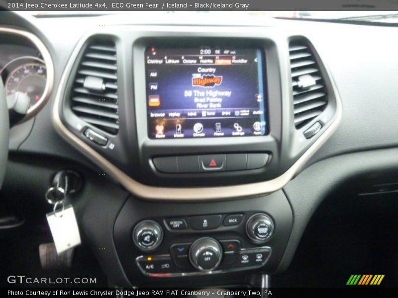 ECO Green Pearl / Iceland - Black/Iceland Gray 2014 Jeep Cherokee Latitude 4x4