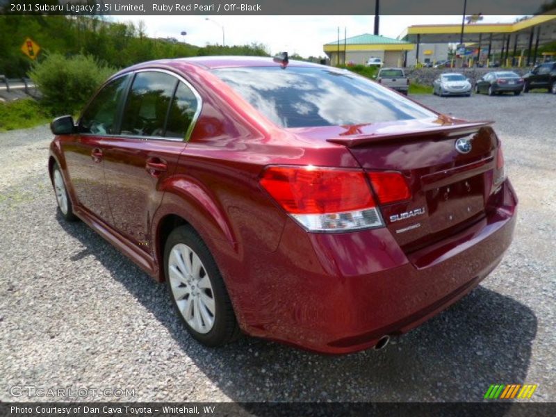 Ruby Red Pearl / Off-Black 2011 Subaru Legacy 2.5i Limited