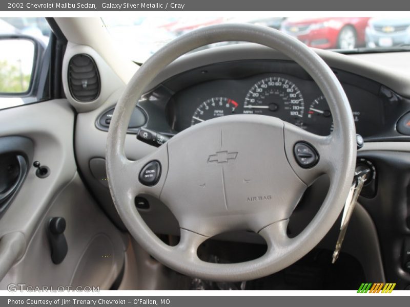 Galaxy Silver Metallic / Gray 2002 Chevrolet Malibu Sedan