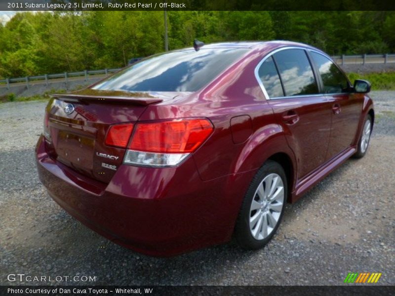 Ruby Red Pearl / Off-Black 2011 Subaru Legacy 2.5i Limited