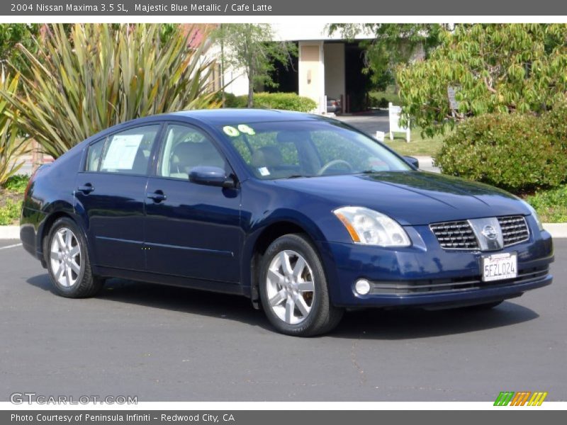 Majestic Blue Metallic / Cafe Latte 2004 Nissan Maxima 3.5 SL