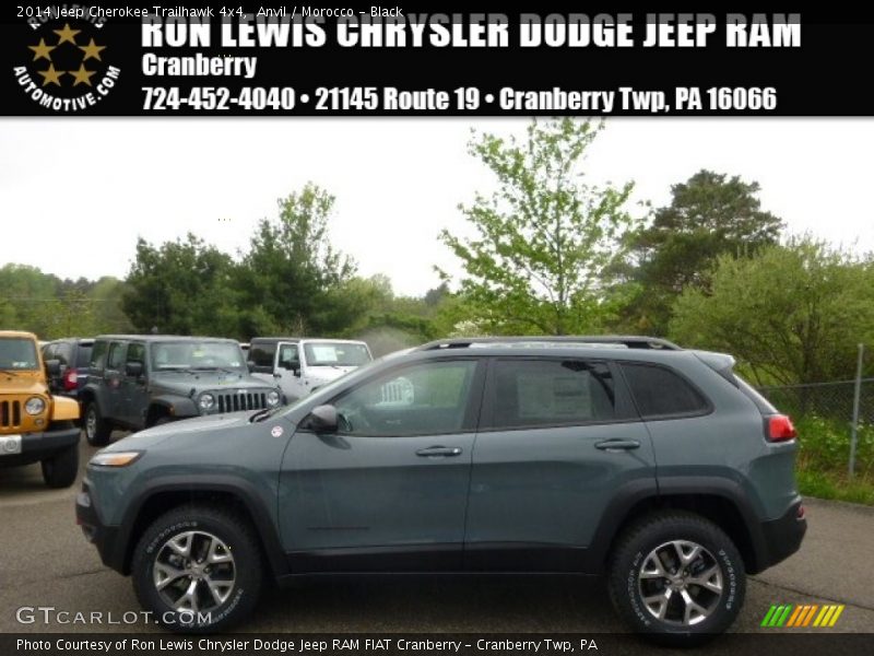 Anvil / Morocco - Black 2014 Jeep Cherokee Trailhawk 4x4