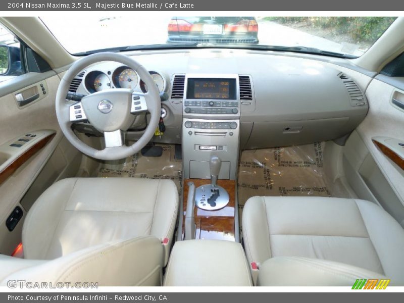 Majestic Blue Metallic / Cafe Latte 2004 Nissan Maxima 3.5 SL