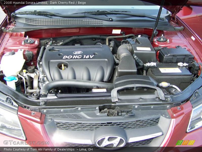 Dark Cherry Red / Beige 2008 Hyundai Sonata Limited