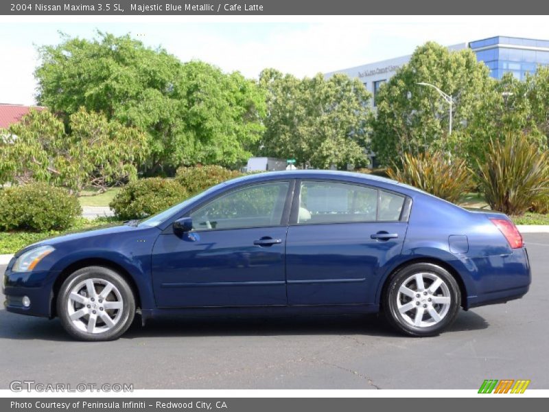 Majestic Blue Metallic / Cafe Latte 2004 Nissan Maxima 3.5 SL