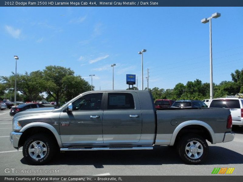 Mineral Gray Metallic / Dark Slate 2012 Dodge Ram 2500 HD Laramie Mega Cab 4x4