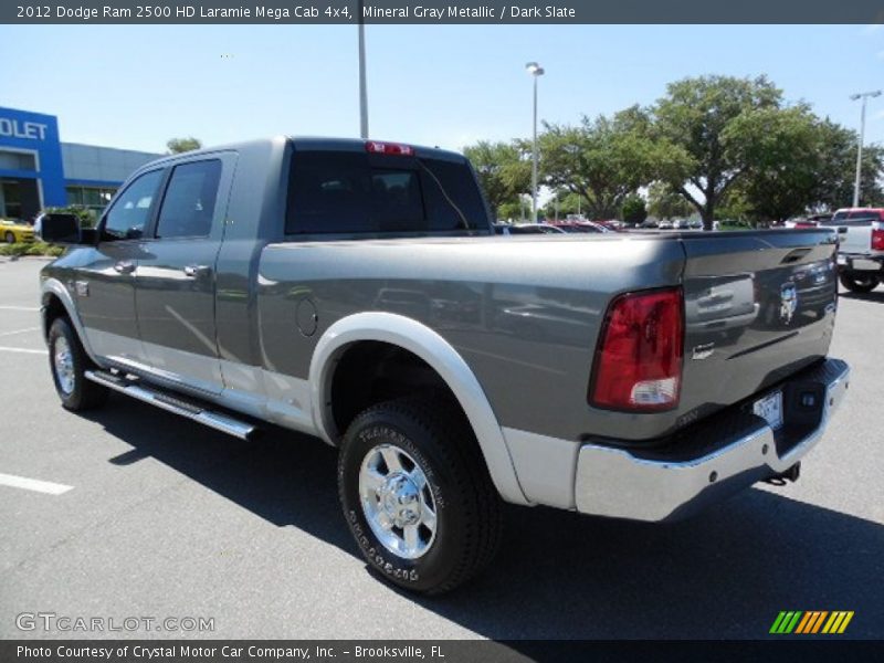Mineral Gray Metallic / Dark Slate 2012 Dodge Ram 2500 HD Laramie Mega Cab 4x4