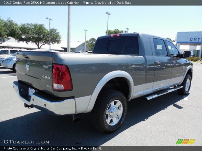 Mineral Gray Metallic / Dark Slate 2012 Dodge Ram 2500 HD Laramie Mega Cab 4x4
