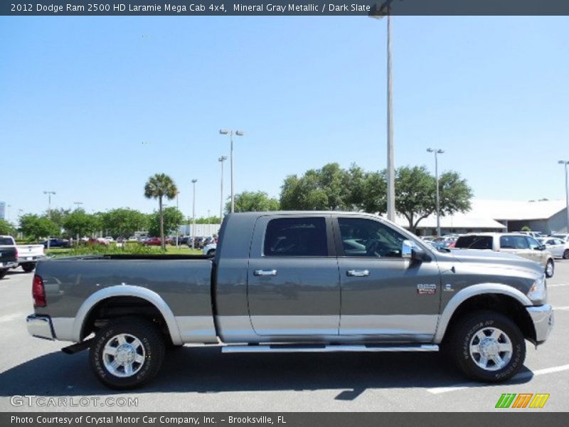 Mineral Gray Metallic / Dark Slate 2012 Dodge Ram 2500 HD Laramie Mega Cab 4x4