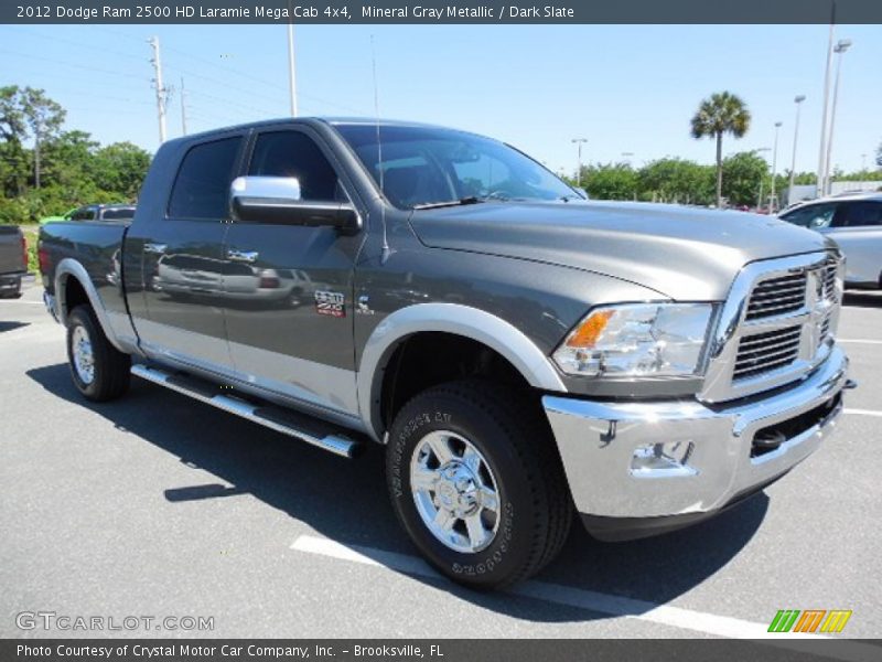 Mineral Gray Metallic / Dark Slate 2012 Dodge Ram 2500 HD Laramie Mega Cab 4x4
