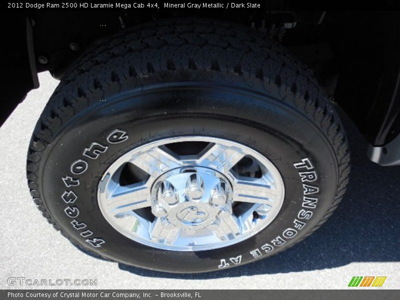 Mineral Gray Metallic / Dark Slate 2012 Dodge Ram 2500 HD Laramie Mega Cab 4x4