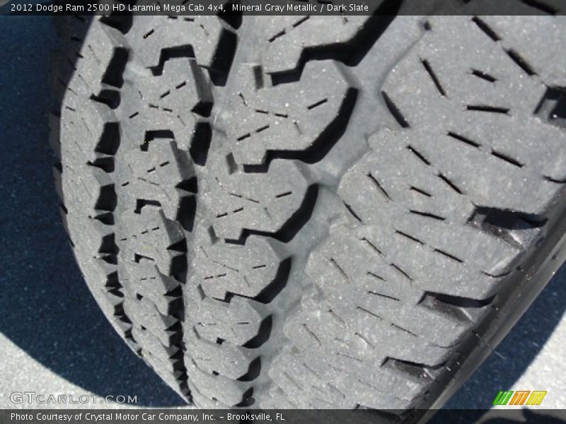 Mineral Gray Metallic / Dark Slate 2012 Dodge Ram 2500 HD Laramie Mega Cab 4x4