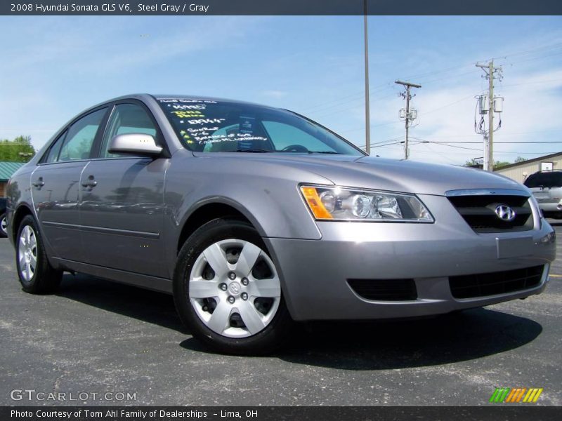Steel Gray / Gray 2008 Hyundai Sonata GLS V6