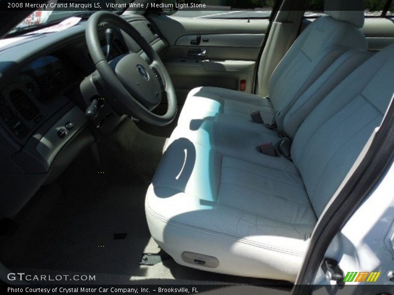 Vibrant White / Medium Light Stone 2008 Mercury Grand Marquis LS