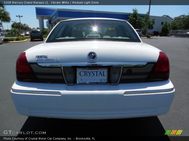 Vibrant White / Medium Light Stone 2008 Mercury Grand Marquis LS