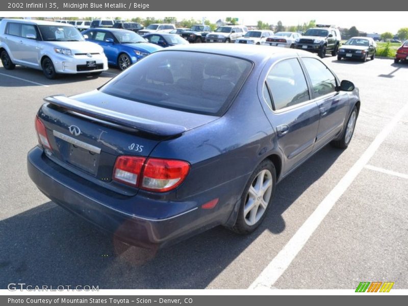 Midnight Blue Metallic / Beige 2002 Infiniti I 35