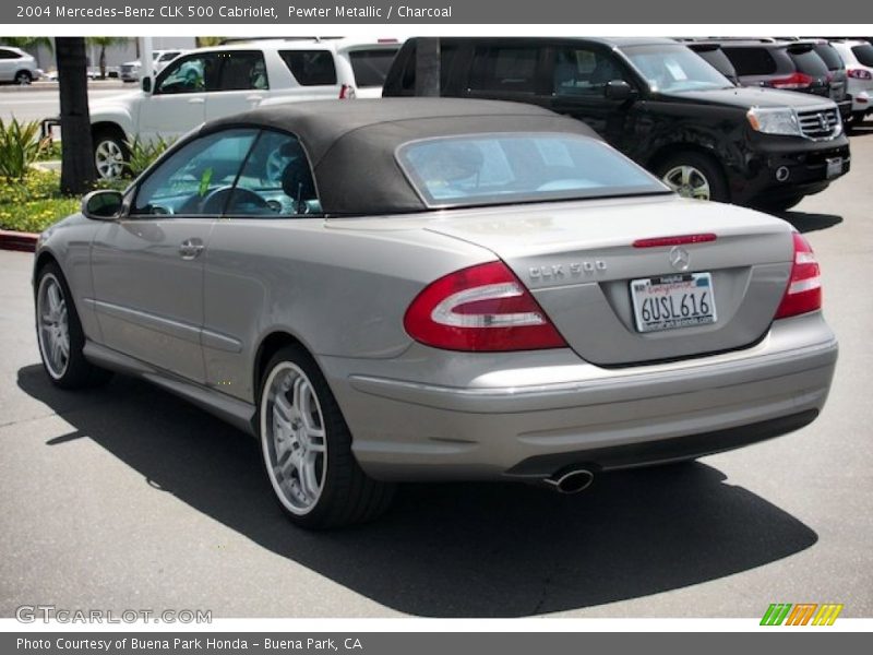Pewter Metallic / Charcoal 2004 Mercedes-Benz CLK 500 Cabriolet