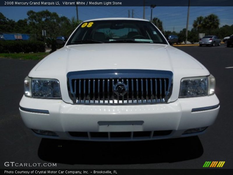 Vibrant White / Medium Light Stone 2008 Mercury Grand Marquis LS