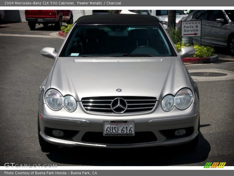 Pewter Metallic / Charcoal 2004 Mercedes-Benz CLK 500 Cabriolet