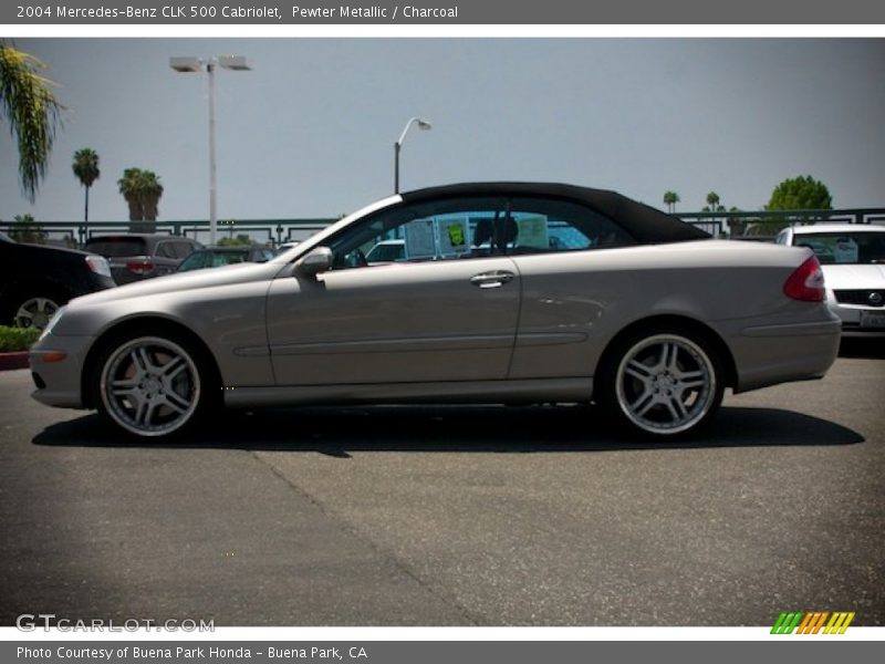 Pewter Metallic / Charcoal 2004 Mercedes-Benz CLK 500 Cabriolet