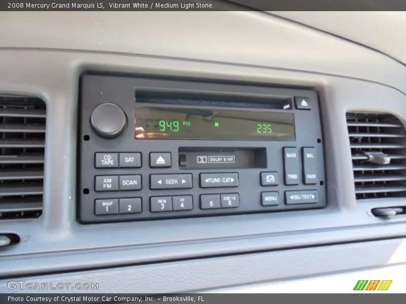 Vibrant White / Medium Light Stone 2008 Mercury Grand Marquis LS