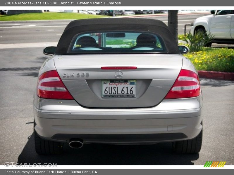 Pewter Metallic / Charcoal 2004 Mercedes-Benz CLK 500 Cabriolet