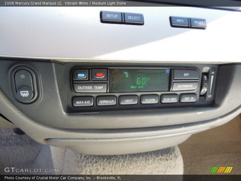 Vibrant White / Medium Light Stone 2008 Mercury Grand Marquis LS
