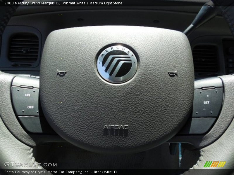 Vibrant White / Medium Light Stone 2008 Mercury Grand Marquis LS