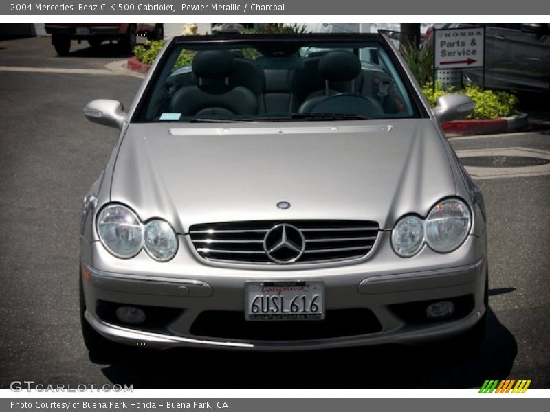 Pewter Metallic / Charcoal 2004 Mercedes-Benz CLK 500 Cabriolet
